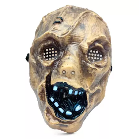 Tradineur - Máscara espantapájaros - Fabricado en plástico - Complemento para disfraces de Halloween, carnaval - 26 x 18 x 8,5 c