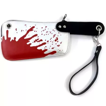 Tradineur - Bolso de mano con forma de cuchillo para mujer, incluye correa, complemento para disfraz, carnaval, halloween, cospl