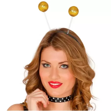 Tradineur - Diadema con bolsas saltarinas - Complemento para disfraz de carnaval, halloween, cosplay, fiesta, adultos, talla úni Tradineur - Diadema con bolsas saltarinas - Complemento para disfraz de carnaval, halloween, cosplay, fiesta, adultos, talla úni