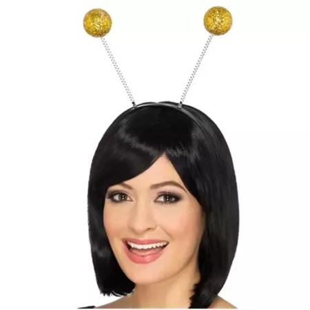 Tradineur - Diadema con bolsas saltarinas - Complemento para disfraz de carnaval, halloween, cosplay, fiesta, adultos, talla úni Tradineur - Diadema con bolsas saltarinas - Complemento para disfraz de carnaval, halloween, cosplay, fiesta, adultos, talla úni