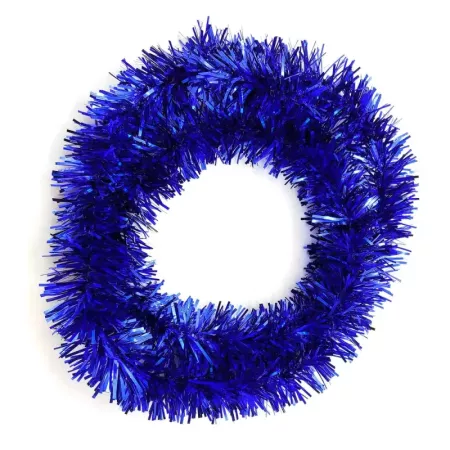 Guirnalda navideña azul brillante 180x12 cm - Decoración festiva