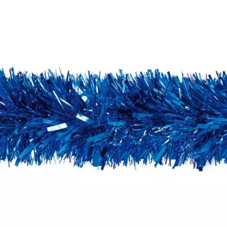 Guirnalda navideña azul brillante 180x12 cm - Decoración festiva
