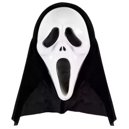 Tradineur - Máscara Scream de plástico, careta, complemento para disfraces de carnaval, Halloween, cosplay, fiestas (Adulto, 32