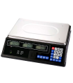 Tradineur - Báscula digital para cocina - Escala de frutas - Funciones Múltiples - Operaciones Cero, Tara - 40 kg Peso Max - 11 x 35 x 33 cm