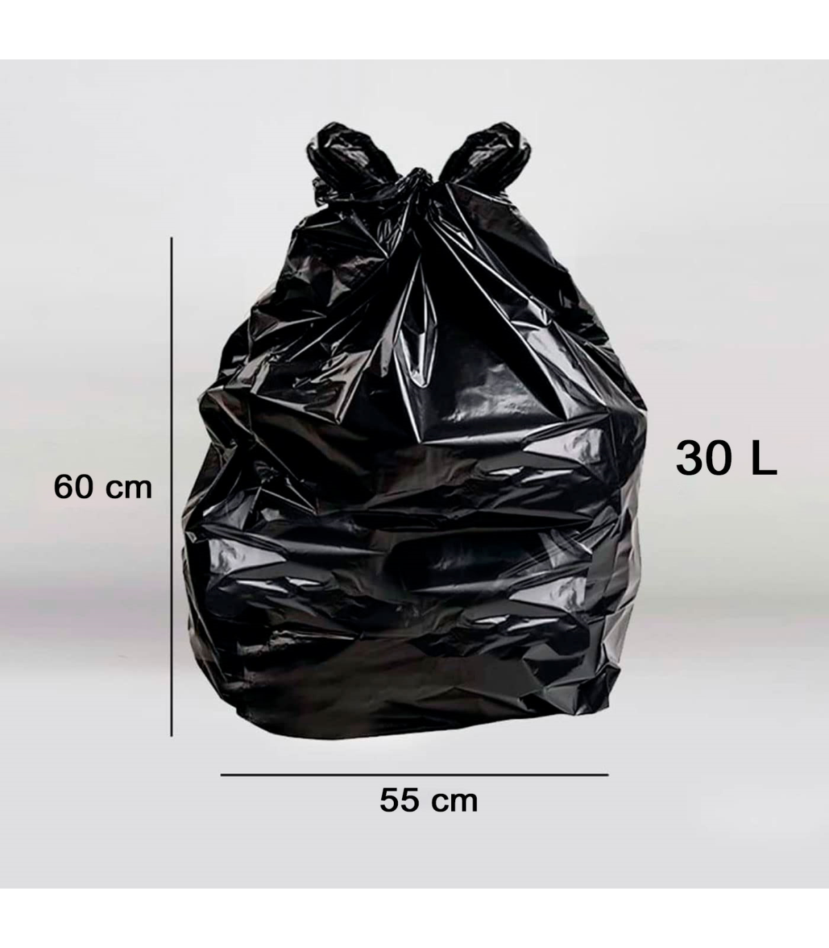 Tradineur - Pack de 15 bolsas de basura, plástico reciclado, resistentes y  antigoteo, ecológicas, reciclables, cierre fácil, apt