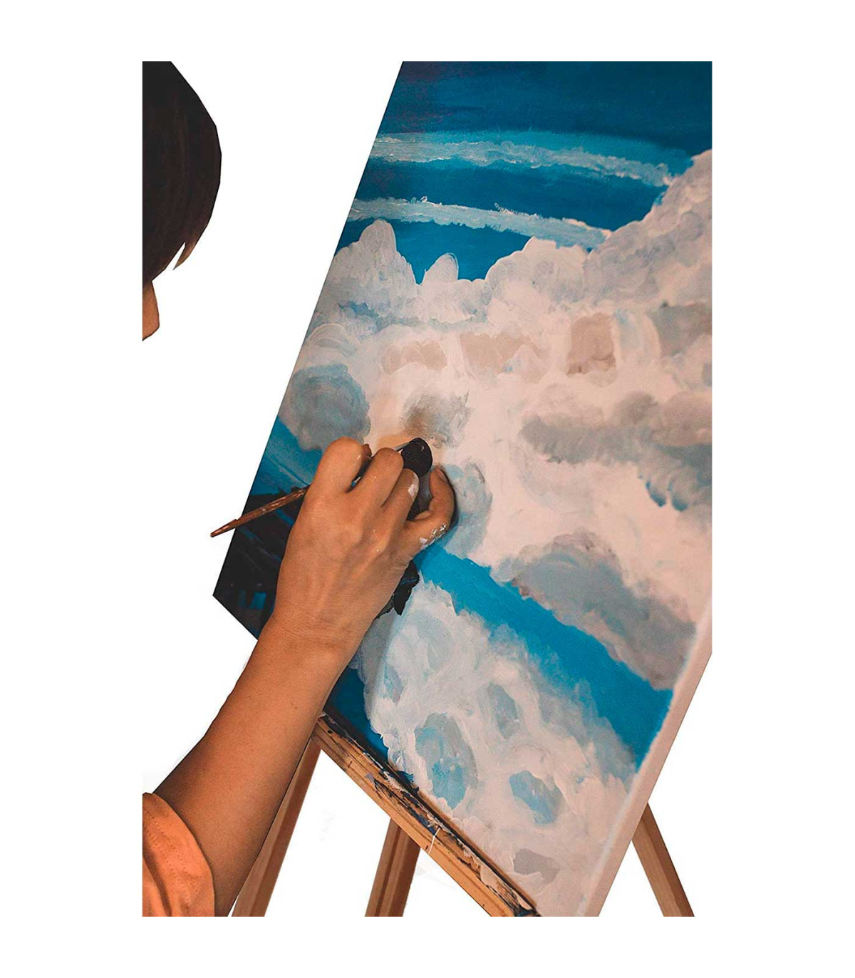  Marco flotante cuadrado para pintura en lienzo, panel