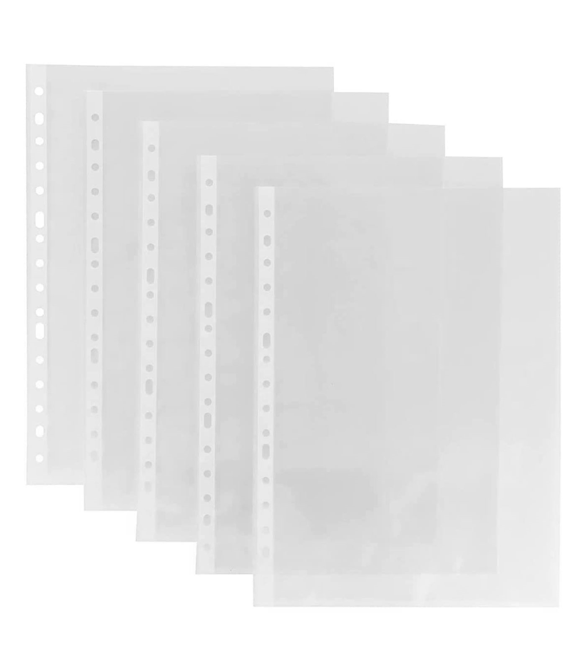 Tradineur - Pack de 100 fundas de plástico transparente A4