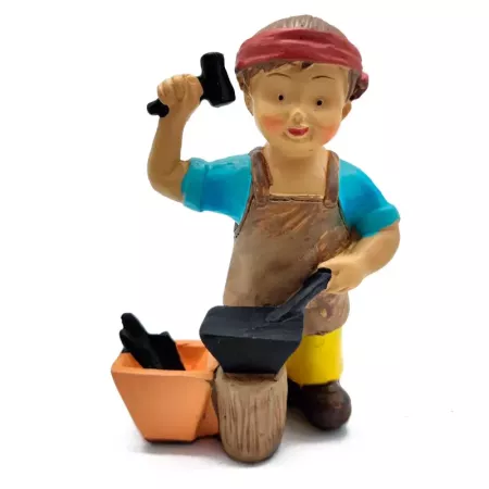Figura de Herrero Naïf para Belén Navideño 10x7x4 cm