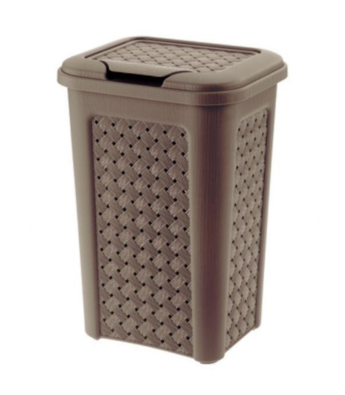  Papelera de reciclaje de residuos de 24 litros rectangulares de  doble compartimiento de reciclaje de la cocina de la papelera, papelera de  gran capacidad con tapa, cubos de reciclaje de basura