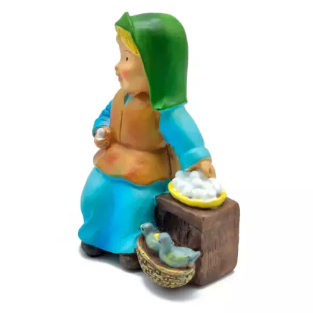 Figura Decorativa Vendedora de Huevos Naïf - Nacimiento Navidad Figura Decorativa Vendedora de Huevos Naïf - Nacimiento Navidad