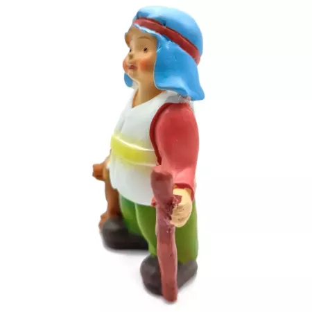 Figura Pastor y Perro para Belén Naïf 10x7.5x4 cm Navidad Figura Pastor y Perro para Belén Naïf 10x7.5x4 cm Navidad