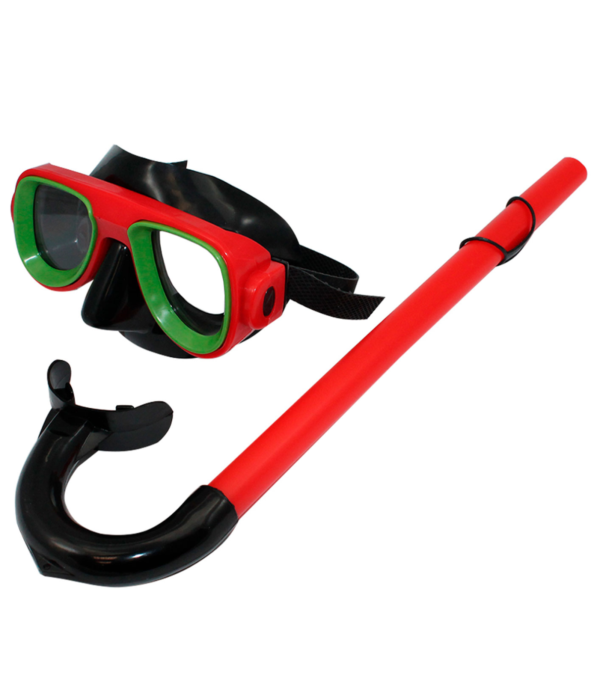 Tradineur - Gafas de buceo con tubo para niños, plástico y goma