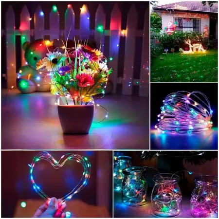 Alambre LED Multicolor 20 Luces para Botella 2m Interior Alambre LED Multicolor 20 Luces para Botella 2m Interior