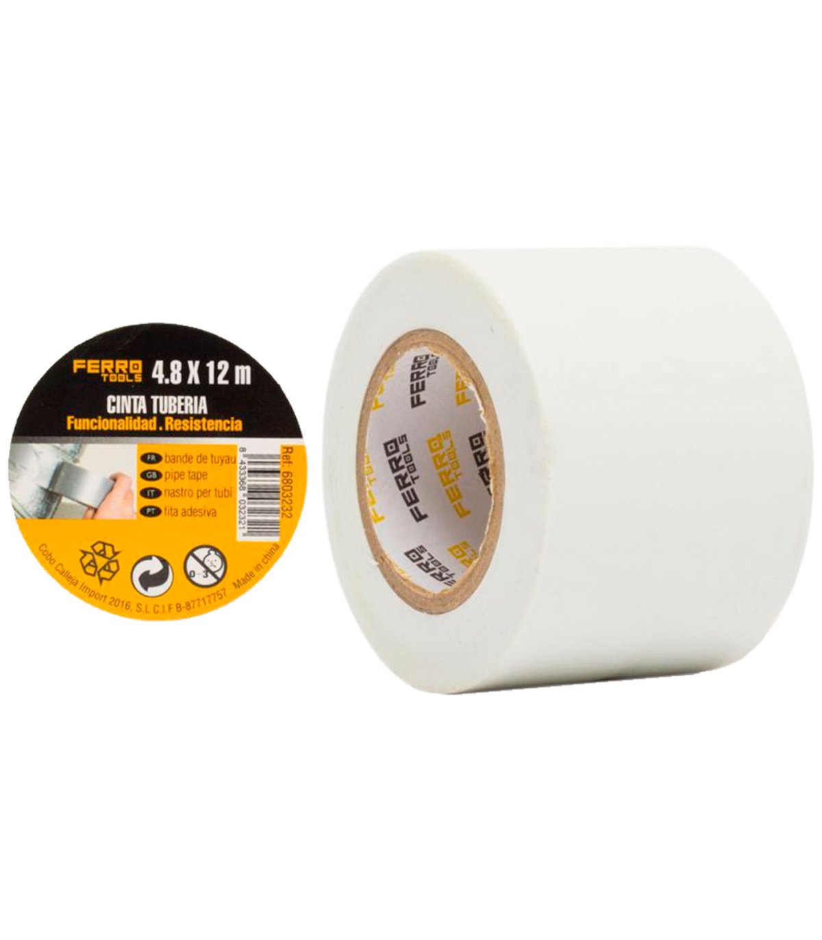 Tradineur - Pack de 2 rollos de celo, cinta adhesiva transparente