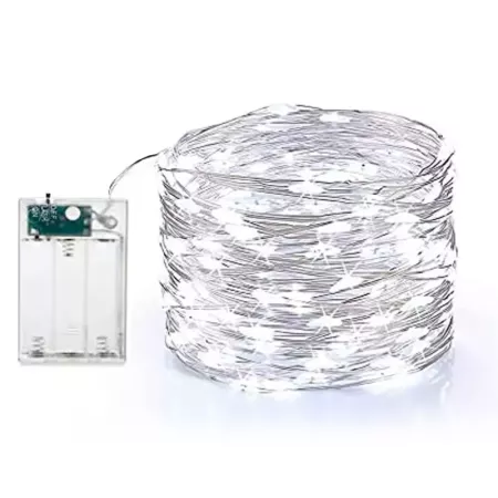 Alambre LED 20 luces blanco 2m para botella Navidad luz fija