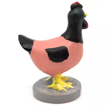 Figura Gallina Naïf Artesanal para Belén Navidad 4,5 cm Figura Gallina Naïf Artesanal para Belén Navidad 4,5 cm
