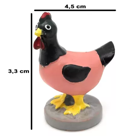 Figura Gallina Naïf Artesanal para Belén Navidad 4,5 cm Figura Gallina Naïf Artesanal para Belén Navidad 4,5 cm