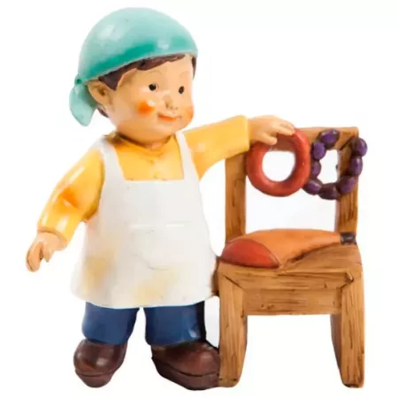 Figura Carnicero Naïf para Belén Navidad 9,5x8,5x3 cm