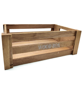 Tradineur - Pequeña caja de madera con tapa - Caja de
