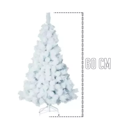 Árbol de Navidad Blanco 60 cm Resistente y Duradero