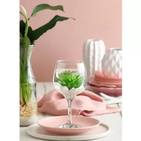 Tradineur - Set de 6 copas de cristal para combinados, cócteles, vino, aptas para lavavajillas, elegantes, fiestas, celebracione