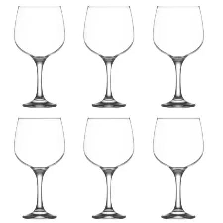 Tradineur - Set de 6 copas de cristal para combinados, cócteles, vino, aptas para lavavajillas, elegantes, fiestas, celebracione