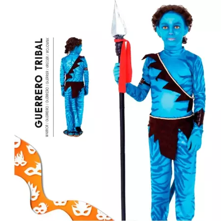 Disfraz Guerrero Tribal Infantil 3-4 Años con Accesorios