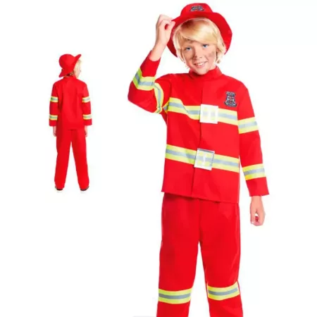 Disfraz Bombero Infantil Unisex 7-9 Años Carnaval y Halloween