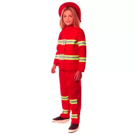 Disfraz Bombero Infantil Unisex 7-9 Años Carnaval y Halloween