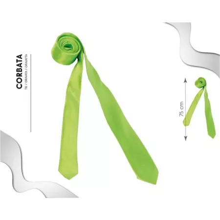 Tradineur - Corbata fina con longitud 75 cm - Fabricado en poliéster - Complemento para disfraces, carnaval, Halloween - Color V