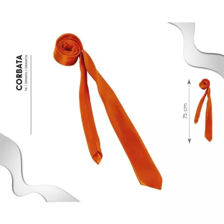 Tradineur - Corbata fina con longitud 75 cm - Fabricado en poliéster - Complemento para disfraces, carnaval, Halloween - Color N
