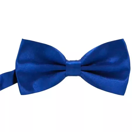 Tradineur - Pajarita de raso para disfraz, 100% poliéster, accesorio de carnaval, halloween, cosplay, fiestas, cumpleaños (Azul