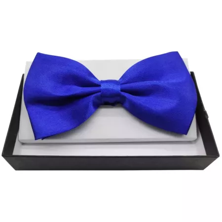 Tradineur - Pajarita de raso para disfraz, 100% poliéster, accesorio de carnaval, halloween, cosplay, fiestas, cumpleaños (Azul