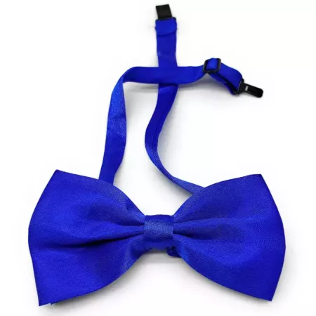 Tradineur - Pajarita de raso para disfraz, 100% poliéster, accesorio de carnaval, halloween, cosplay, fiestas, cumpleaños (Azul
