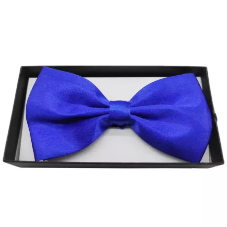 Tradineur - Pajarita de raso para disfraz, 100% poliéster, accesorio de carnaval, halloween, cosplay, fiestas, cumpleaños (Azul
