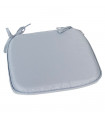 Tradineur - Cojín para sillas - Fabricado 100% Poliéster - Fácil de limpiar y Comodidad ergonómica - 39 x 39 x 3 cm - Color Gris