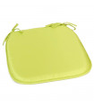 Tradineur - Cojín para sillas - Fabricado 100% Poliéster - Fácil de limpiar y Comodidad ergonómica - 39 x 39 x 3 cm - Color Verde Pistacho