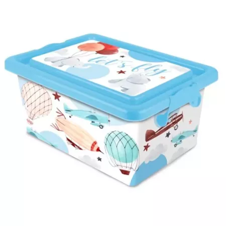Tradineur ? Caja de almacenamiento ? Diseño Lets fly ? Capacidad de 3,7 Litros ? Fabricado en España - Contenedor para almacenar Tradineur ? Caja de almacenamiento ? Diseño Lets fly ? Capacidad de 3,7 Litros ? Fabricado en España - Contenedor para almacenar