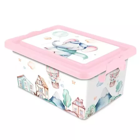 Tradineur ? Caja de almacenamiento ? Diseño Volar ? Capacidad de 3,7 Litros ? Fabricado en España - Contenedor para almacenar ju