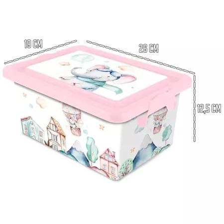 Caja de almacenamiento Volar 3,7L ideal para juguetes y ropa