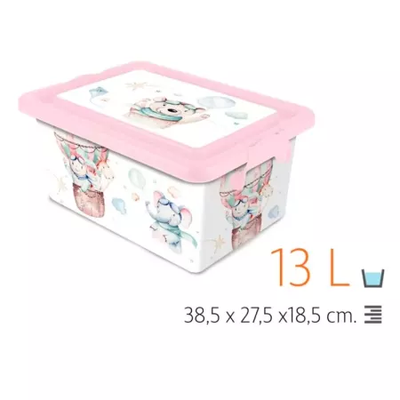 Tradineur ? Caja de almacenamiento ? Diseño Volar ? Capacidad de 13 Litros ? Fabricado en España - Contenedor para almacenar jug