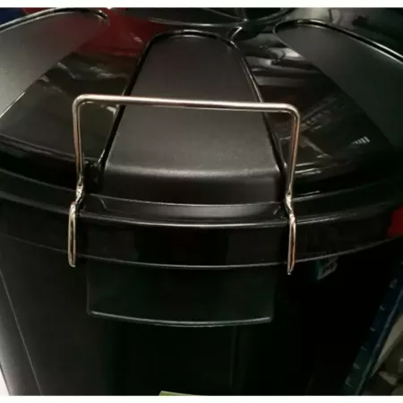 Cubo de basura 100L negro resistente con tapa y asas Cubo de basura 100L negro resistente con tapa y asas