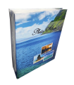 Tradineur - Álbum de fotos, modelo Beaches, libro de recuerdos para cumpleaños, aniversarios, celebraciones, 200 fotos, 22,7 x 18,4 cm, diseño aleatorio