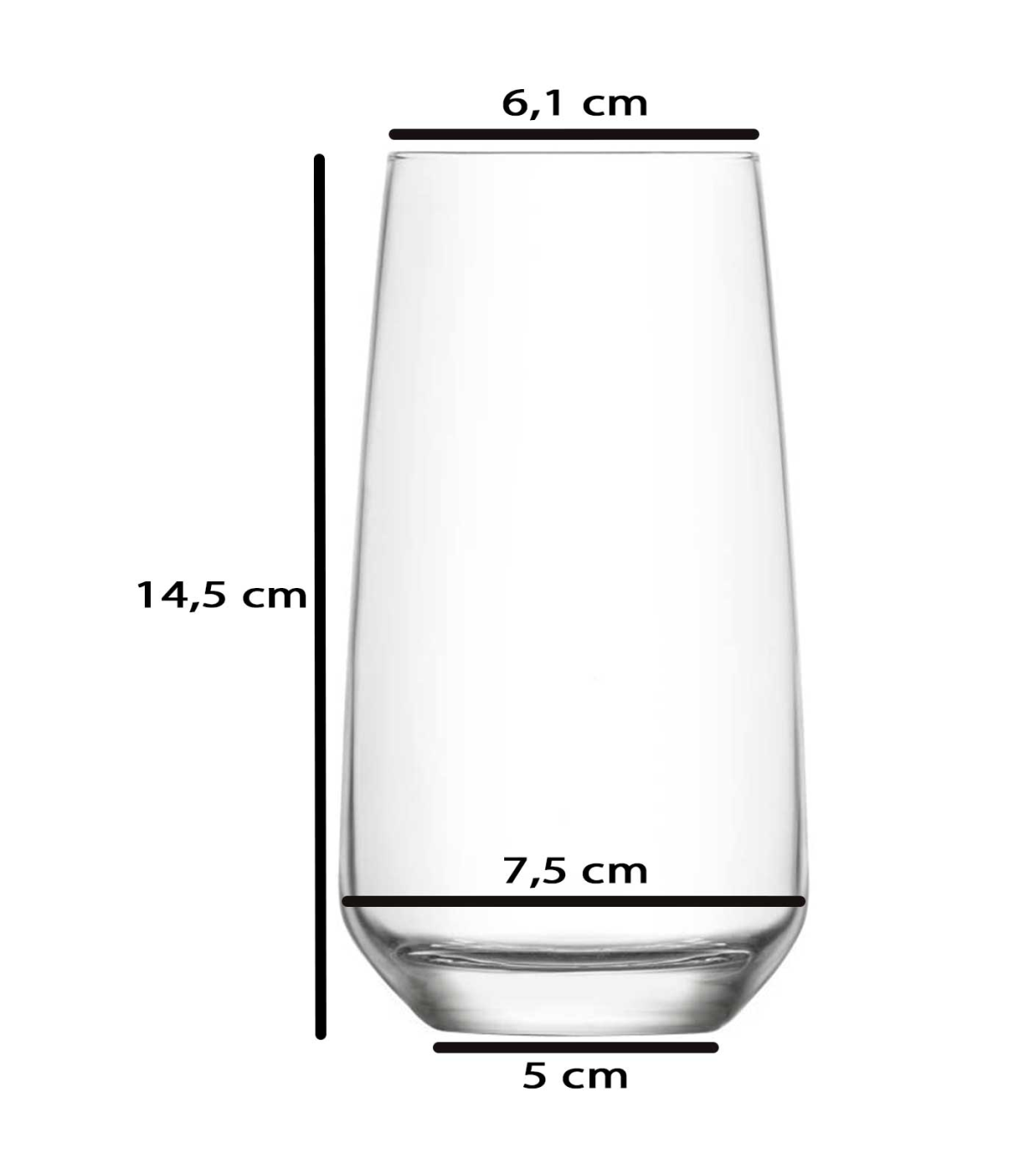 Tradineur - Set de 12 vasos de cristal modelo Ruta, vasos clásicos para  agua, bebidas, resistentes, aptos para lavavajillas (36