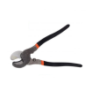 Tradineur - Tijera para cortar cables, alicate cortacables, electricista, bricolaje, duradera y resistente, 250 mm