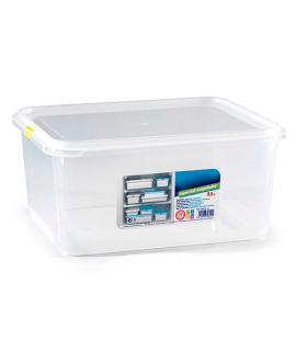 Tradineur - Cajón organizador reutilizable para frigorifico Nº 9 -  Fabricado en plástico - Recipiente de plástico transparente 