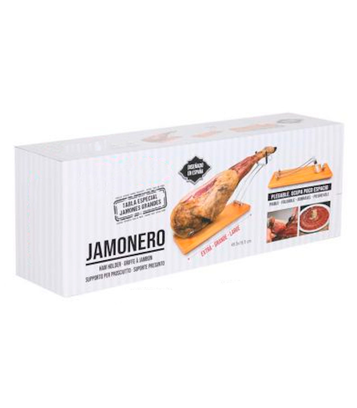 Compra Jamonero Tabla Soporte Dispositivo de fijación de jamón de madera,  bastidor de jamón con cajón para la fiesta de la barbacoa de la cocina,  Restaurante Inicio Cocina Accesorios Jamonero en .es